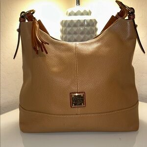 Dooney & Bourke Tan Leather Hobo Bag